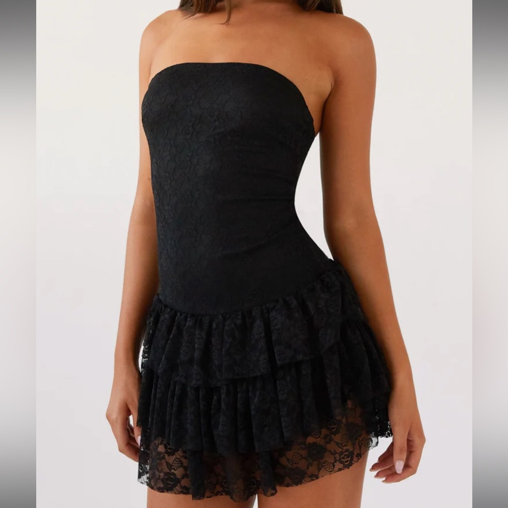 Black mini dress